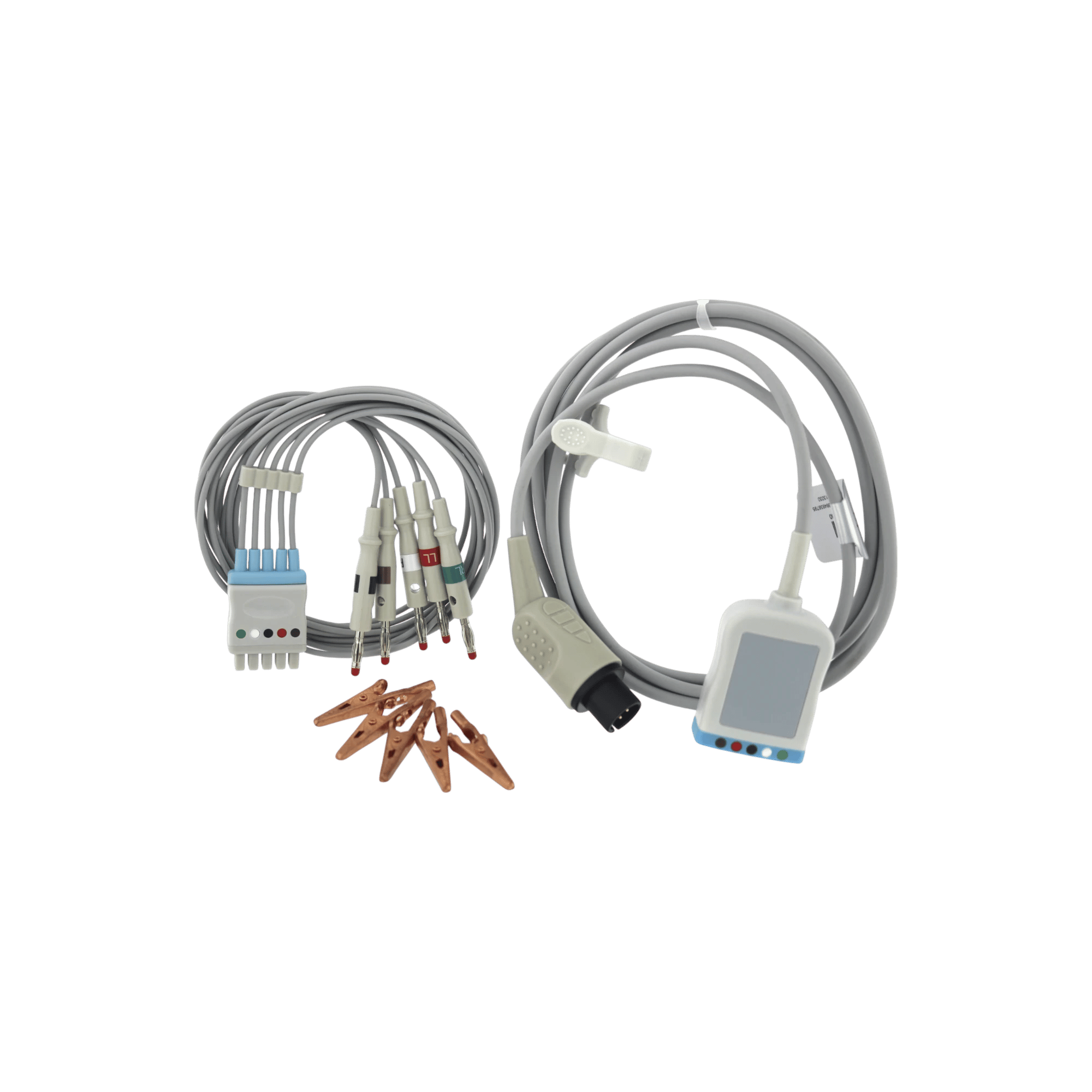 Reliable EKG ECG 6-Pin 3-Lead AHA Clip Cable – Compatible With Carewell, ALT, CSI, Goldway, Contec, Edan, Datascope